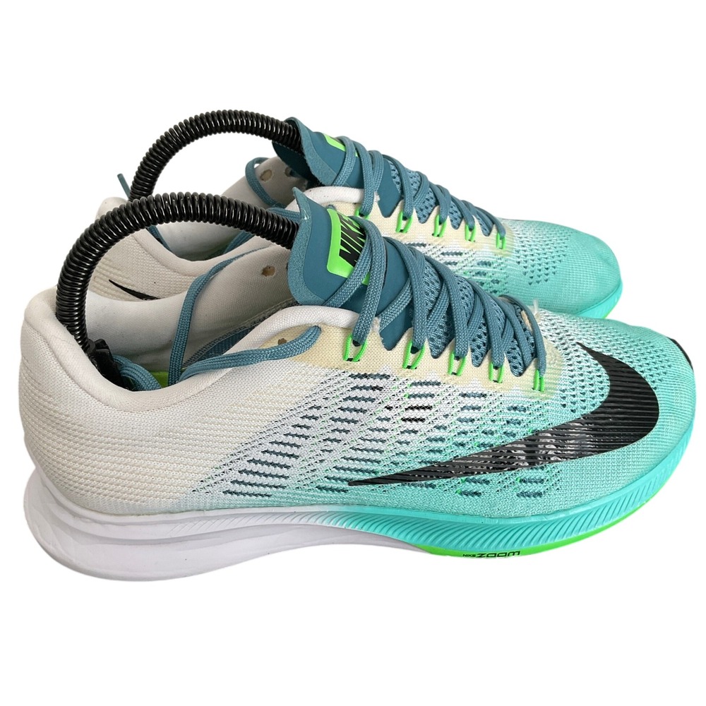 Nike Air Zoom Elite 9 Hyper Turquoise White Running Shoes 863770-301 Mens 8.5